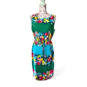 Talbots Spring Floral Belted Dress